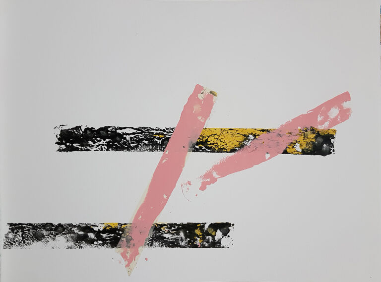 Raul Gabriel TAPESCAPE#52 80 x 60 mixed media on paper 2018